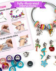 Charm Bracelet Making Kit, Jewelry Making Kit Trendy Stuff for Kids Ages 6-12, Unicorn Toy Cute Stuff for Teen Girls Gifts Birthday Gift, Crafts for Girls 6 7 8 9 10 11 12 Year Old