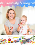 20 Colors Washable Ink Pads for Kids Rubber Stamps, Fingerprint Crafts Stamp Pad for Kids, Paper, Scrapbook, Fabric, Wood (Pack of 20)