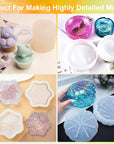 Silicone Mold Making Kit,48Oz Super Elastic Liquid Silicone for Mold Maker, Fast Cure Translucent Silicone Rubber for Casting Mold,Silicone Mold,Candle Mold,Soap Mold,Food Mold