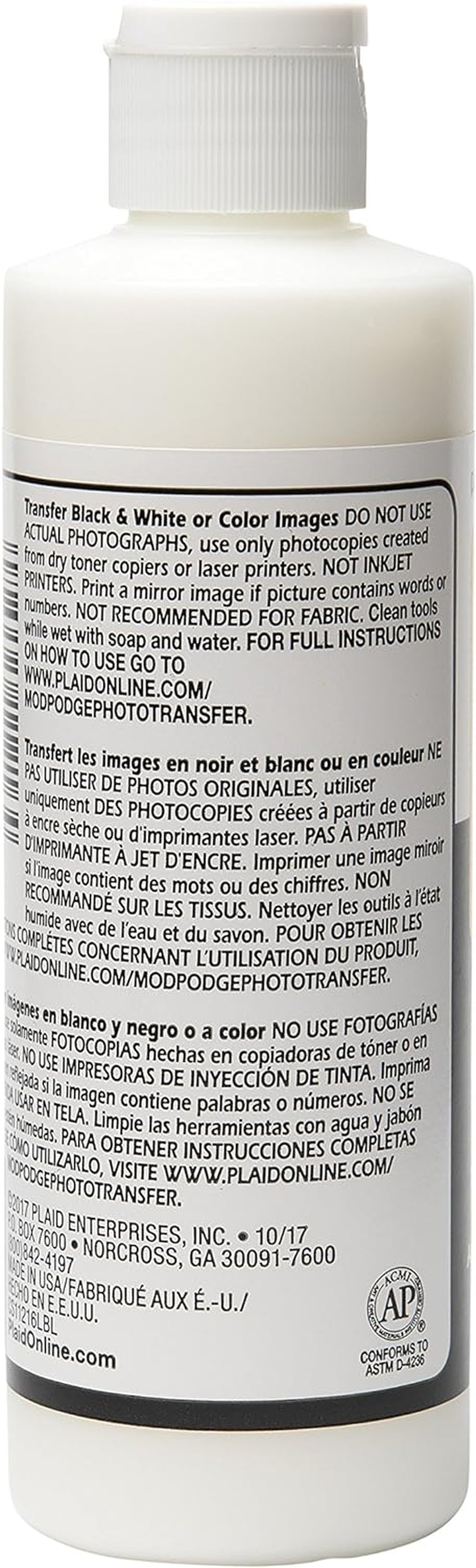 Transfer Medium, Clear, 8 Oz