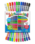 Kwik Stix Solid Tempera Paints, Thin Stix Paint Pens, Super Quick Drying, 6 Neon, 6 Metalix & 12 Classic Vibrant Colors - 24 Pack - TPG-620
