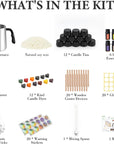 Candle Making Kit for Adults - Full Set Candle Making Supplies - Soy Candle Kit - DIY Starter Scented Soy Candle Making Kit - Perfect Decoration for Family Life