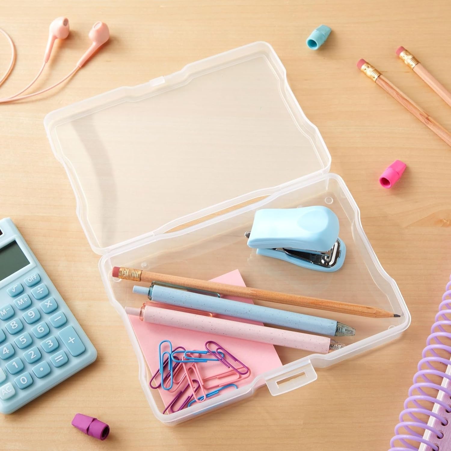 24 Photo Storage Boxes for 4X6 Pictures, Photo Organizer Storage Containers with 40 Blank Labels (Clear, 64 Total Pieces)