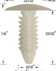 Vinyl Strap Fastener, Rivets for Patio Chairs Vinyl Straps, Pins for Lawn Furniture Straps, Fit 1/4'' Hole, Pack of 50, White