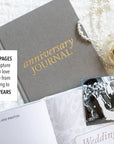 Wedding Anniversary Journal (Taupe, 189 Pages) by Duncan & Stone - Anniversary Book for Couple - Marriage Memory Book & Photo Album - Unique Wedding Gifts for Couple