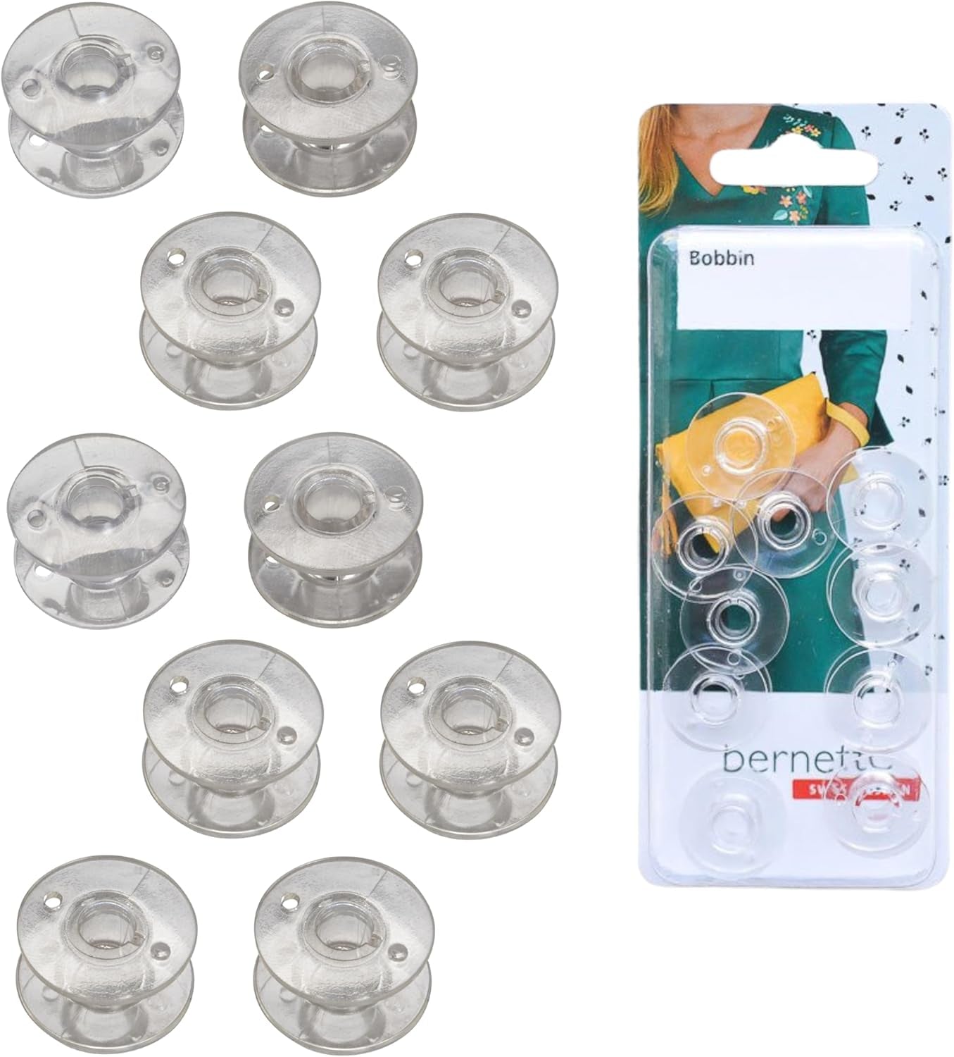 Bobbins [10 Pack] Compatable with  Sewing and Embroidery Machine Models B79, B77, B70, B37, B38, B05 Academy, B05 Crafter, and B79 Yaya Han Edition