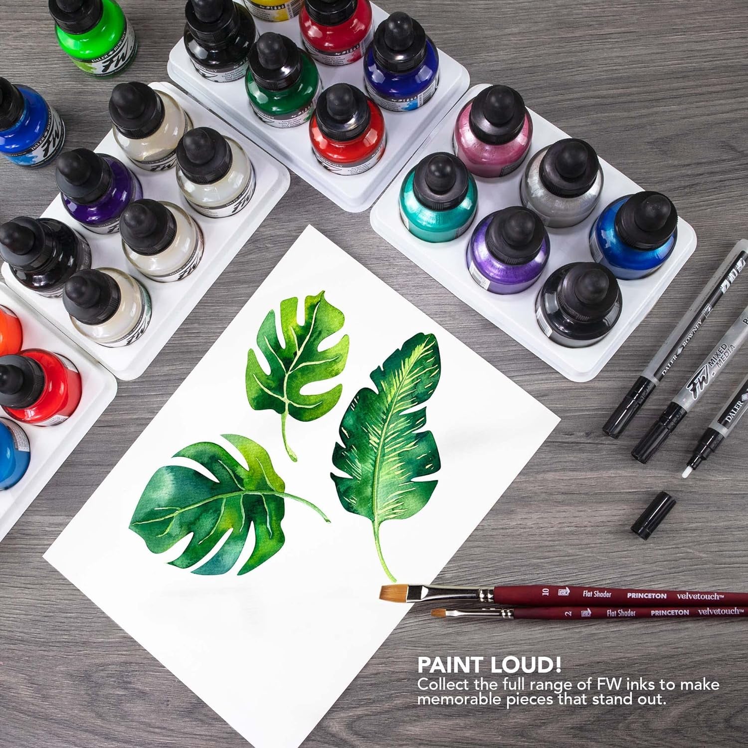 Bottle Black - Versatile Acrylic Drawing Ink for Artists and Students - Permanent Calligraphy Ink - Archival Ink for Illustrating and More
