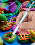 Silicone Clay Sculpting Tool - 10Pcs Modeling Dotting Tool for Pottery Craft, Rock, Nail, Blending, Drawing