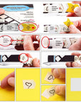 by 3L Mounting Squares Permanent, White