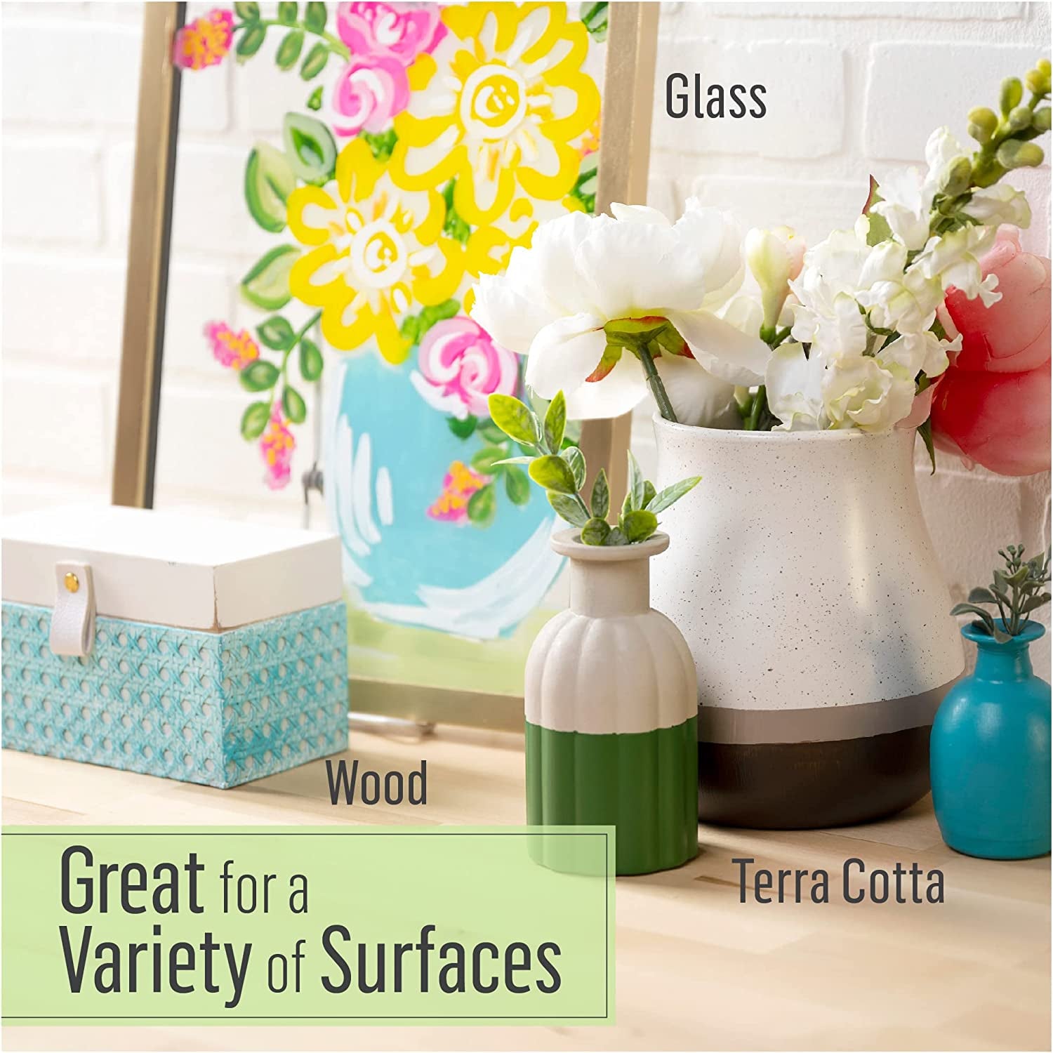 PROMO830 Multi Satin Finish Acrylic Craft Paint Set Designed for Beginners and Artists, Non-Toxic Formula That Works on All Surfaces, 2 Oz, 2 Fl Oz (Pack of 12), 12 Colors May Vary, 24