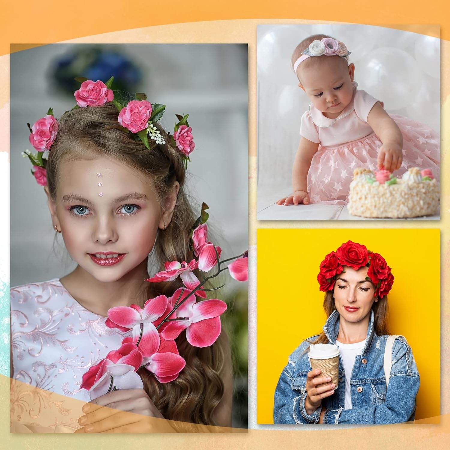 18 Rolls Crepe Paper Roll 20 Inch 8 Feet Wide Crepe Paper Streamer 70G DIY Flower Paper for Birthday Party Wedding Festival Ornament, 18 Colors