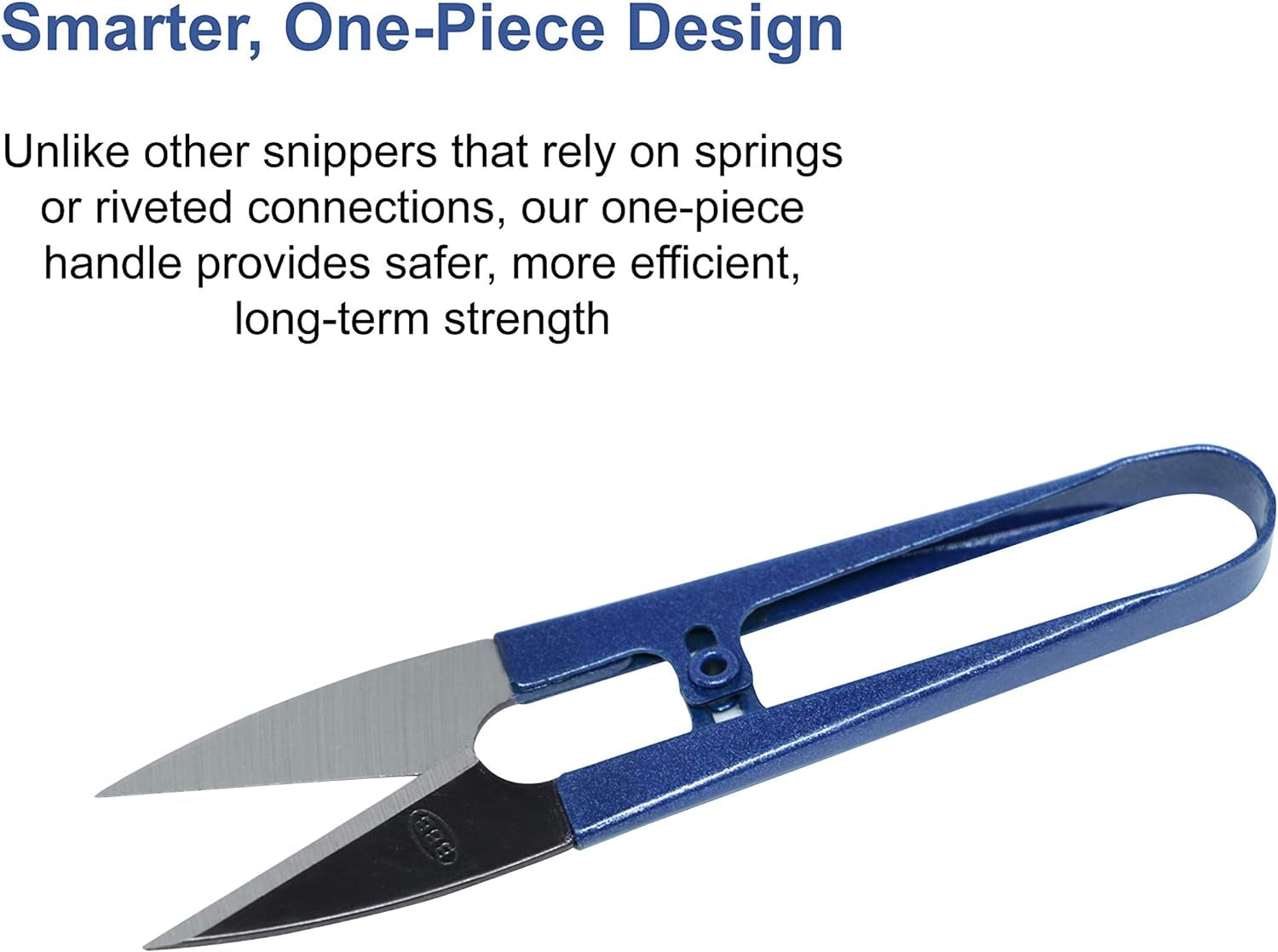 Sewing Scissors (3-Piece Set) High-Carbon Steel Thread, Yarn, Embroidery Clippers | Handheld Snippers for Arts, Crafts, and DIY Projects | Multipurpose Use Navy Blue