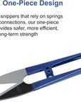 Sewing Scissors (3-Piece Set) High-Carbon Steel Thread, Yarn, Embroidery Clippers | Handheld Snippers for Arts, Crafts, and DIY Projects | Multipurpose Use Navy Blue