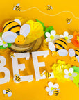 100 Pieces Tiny Resin Bees Ornaments Decor 0.98 Inch, 0.74 Inch, 0.55 Inch Tiny Bees for Crafts Flatback Bee Shaped Embellishments Bee Charms Bees for Wreath Party Home Decoration (Bee)
