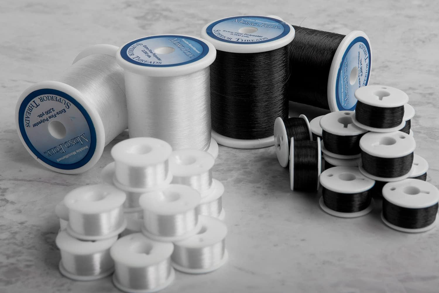 - Monopoly Reduced-Sheen Polyester Thread for Quilting and Invisible Applique, Smoke, 2,200 Yds.