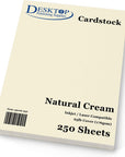 65 Lb Cream Cardstock - 250 Sheets