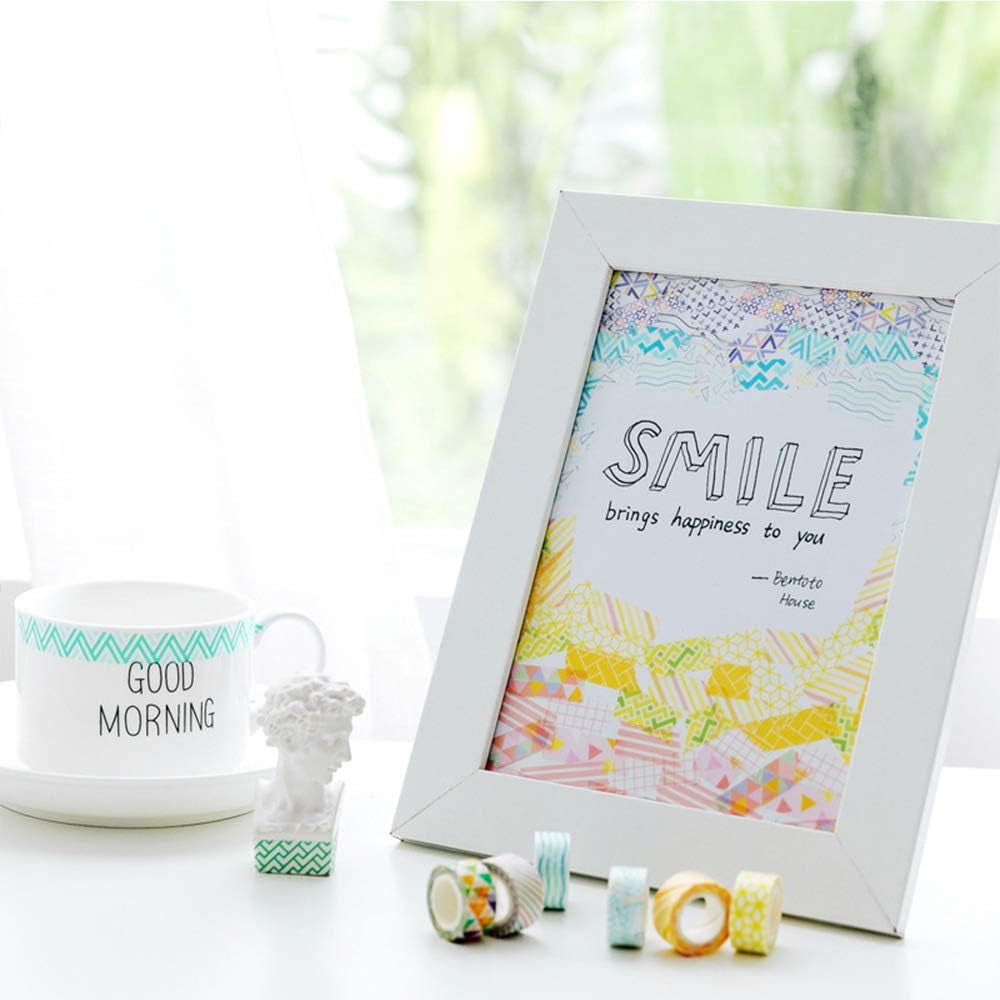 24 Rolls Washi Tape Set Basic Skinny Masking Decorative Tapes for Arts, DIY Crafts, Journals, Planners, Scrapbooking, Wrapping (Mini Graphics)