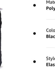 50 Yards Length 1/2" Width Flat Elastic Band for Sewing Stretch Elastic Cord for DIY Projects, Arts & Crafts (Black)