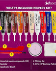 Vinyl and Leather Repair Kit - Restorer of Your Furniture, Jacket, Sofa, Boat or Car Seat, Super Easy Instructions to Match Any Color, Restore Any Material, Bonded, Italian, Pleather, Genuine