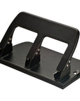 Medium Duty 3 Hole Punch with Ergonomic Handle, 30 Sheet Capacity, Black (90088)
