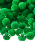 500 Pcs 0.5 Inch Polypropylene Pompoms for Craft Making, Small Pom Poms Balls Art and Craft DIY Decorations(Green)