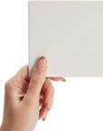 10 Pack White Unglazed Ceramic Tiles for Crafts with Cork Backing Pads for Coasters, DIY Arts and Crafts (4.25 X 4.25 In, Square)