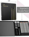 - Sketch Pencils for Drawing, 19 Pcs, Drawing Pencils for Sketching with Graphite Sticks, Erasers and Sharpener, Sketching Pencils, Art Pencils for Sketching, Graphite Pencils, Artist Pencils
