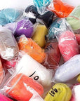 Dod-Life 36 Colors Merino Wool Fibre Roving for Needle Felting Hand Spinning Bin,3G/Color, Total 108G