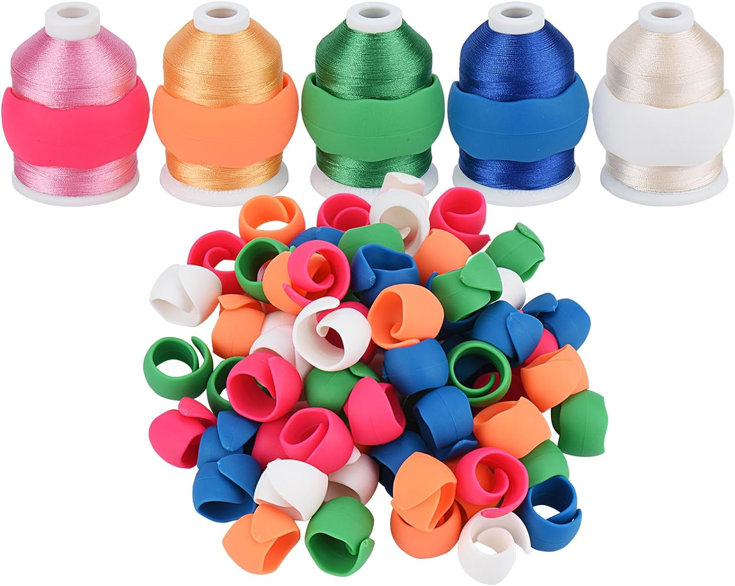 65PCS（65PCS+1PCS Gift) Embroidery Thread Holder-Keep Thread Spool Organized - Thread Spool Holder for Embroidery Thread,Sewing