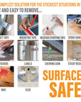 Adhesive Remover for Cars, 3.3 Fl.Oz Car Sticker Remover Spray with Scraper & Extra Plastic Razor Blades, Sticker Remover for Cars, Windows, Rapidly Removes Labels, Sticker, Glue