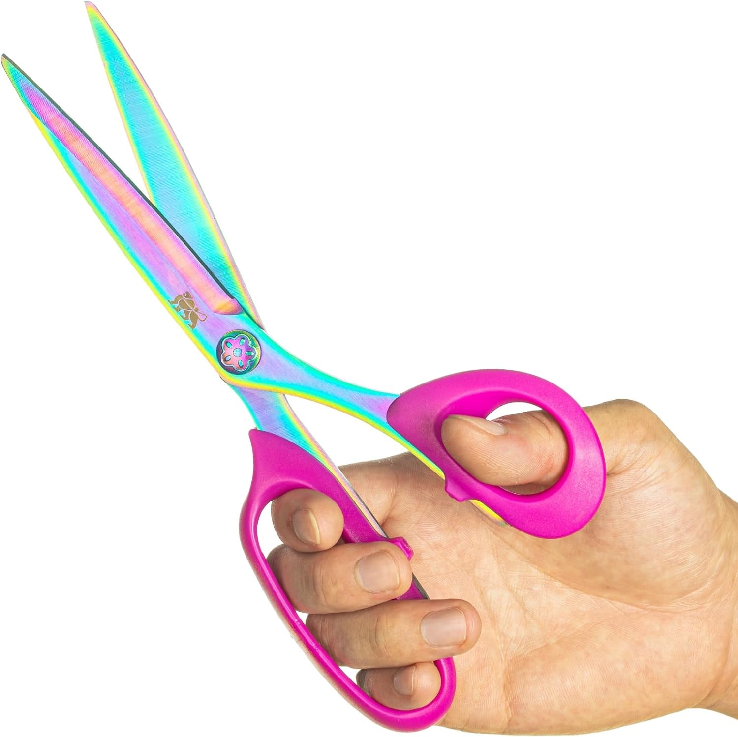 Right Handed Scissors Adults,Titanium Coating Forged Stainless Steel,Comfort Grip Shears,Super-Sharp, for Office Home General Use Professional Crafting, 9.3 Inch