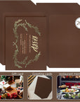 200 PCS Dark Brown Cardstocks 8.5 X 11 Inch, Letter Size Thick Kraft Card Stock Paper Cover for Cards Making Invitations and DIY Craft Projects,