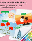 30 Watercolor Postcards 4X6 Inches - Heavyweight Paper Cards 140Lb (300Gsm) - Blank Postcards for Mailing, DIY Thank You Card, Greetings Cards, Christmas, Invitations, Birthday and More