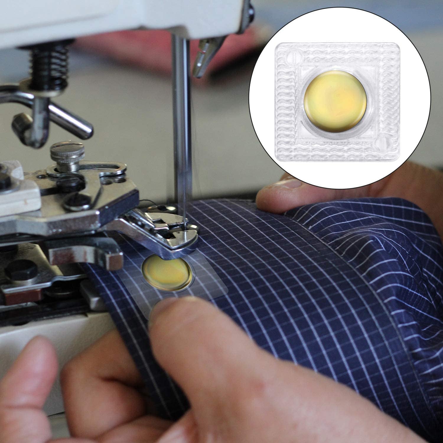 25 Pairs Hidden Sew Magnetic Snap Invisible Hidden Sew in PVC Hidden Purse Closure for Fastener Handbag Cloth Clasp DIY Craft Sewing Tools