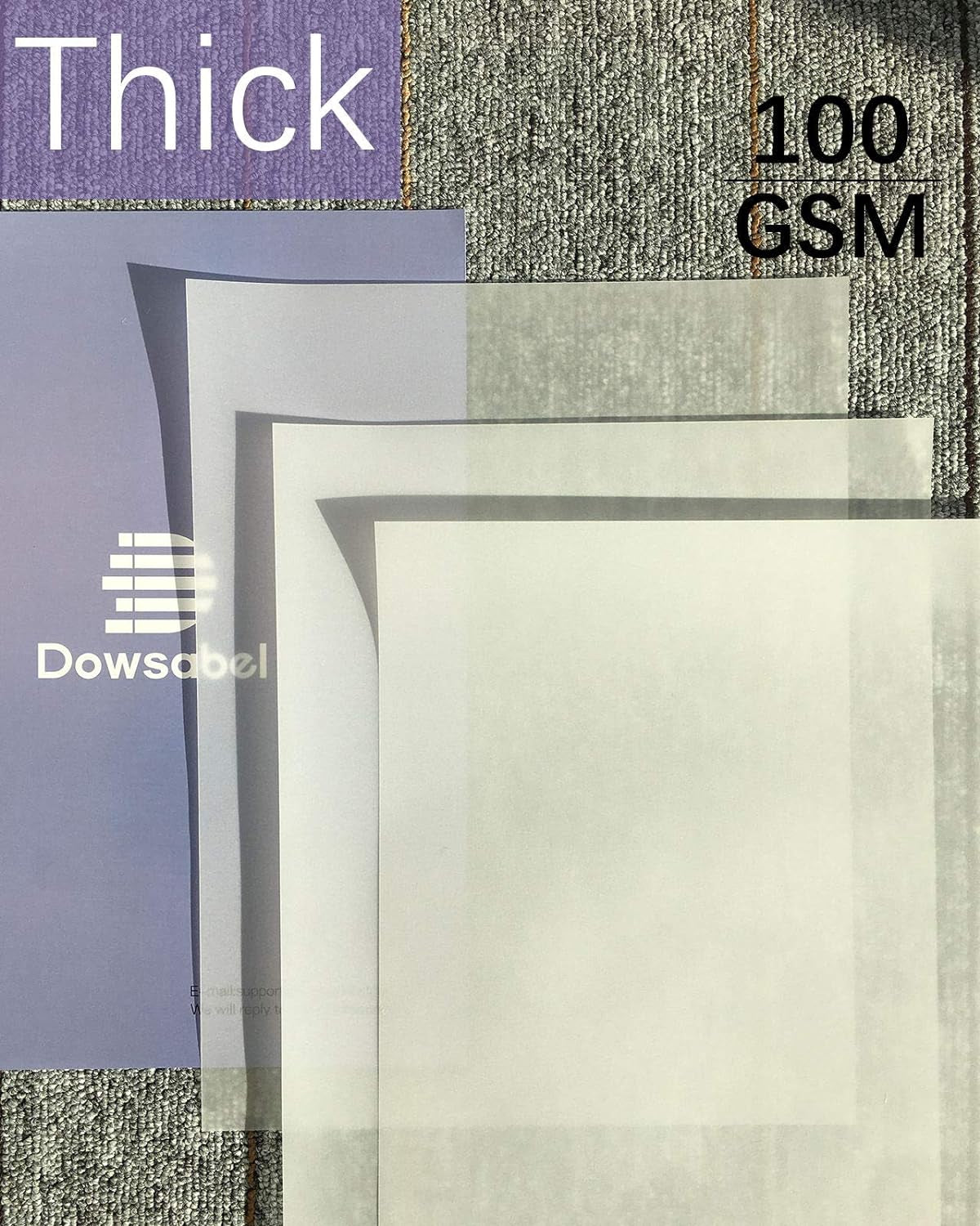 Translucent Vellum Paper,  68LBS 8.5 X 11 Inches Printable Vellums for Card Overlays, Invitations Belly Bands, Envelope, Lantern,50 Sheets