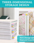 20 Pieces Scrapbook Paper Storage Clear 12 X 12 Paper Storage Organizer with Tabs and Gusset Bottom for Holding Scrapbook Paper, Vinyl Paper, Paper, Cardstock