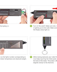 Diamond Tester Pen and 9V Battery Kit,High Accuracy Jewelry Diamond Tester,Diamond Selector for Novice and Expert, Thermal Conductivity Meter (Diamond Tester)