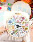 5 Set Embroidery Stitches Practice Kit, Embroidery Kit for Beginners with Embroidery Patterns, Beginner Embroidery Kit, Embroidery Kits for Adults, Hand Embroidery Kit for Kids