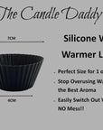 Pack of (3) Silicone Wax Warmer Liners - Re-Usuable - Must Have for All Wax Melt Users Easy Clean Up, Keep Wax Longer, Best Aroma/Throw