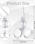 Folding Scissors, 4Pcs Stainless Steel Small Scissors Pocket Portable Foldable Travel Scissors Tiny Mini Craft Cutter