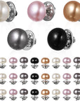 Women Shirt Brooch Pins: 25Pcs Pearl Cover up Button Pin Safety Brooch Buttons - No Sew Metal Tie Tacks Clips for Clothing Dress Supplies Decoration