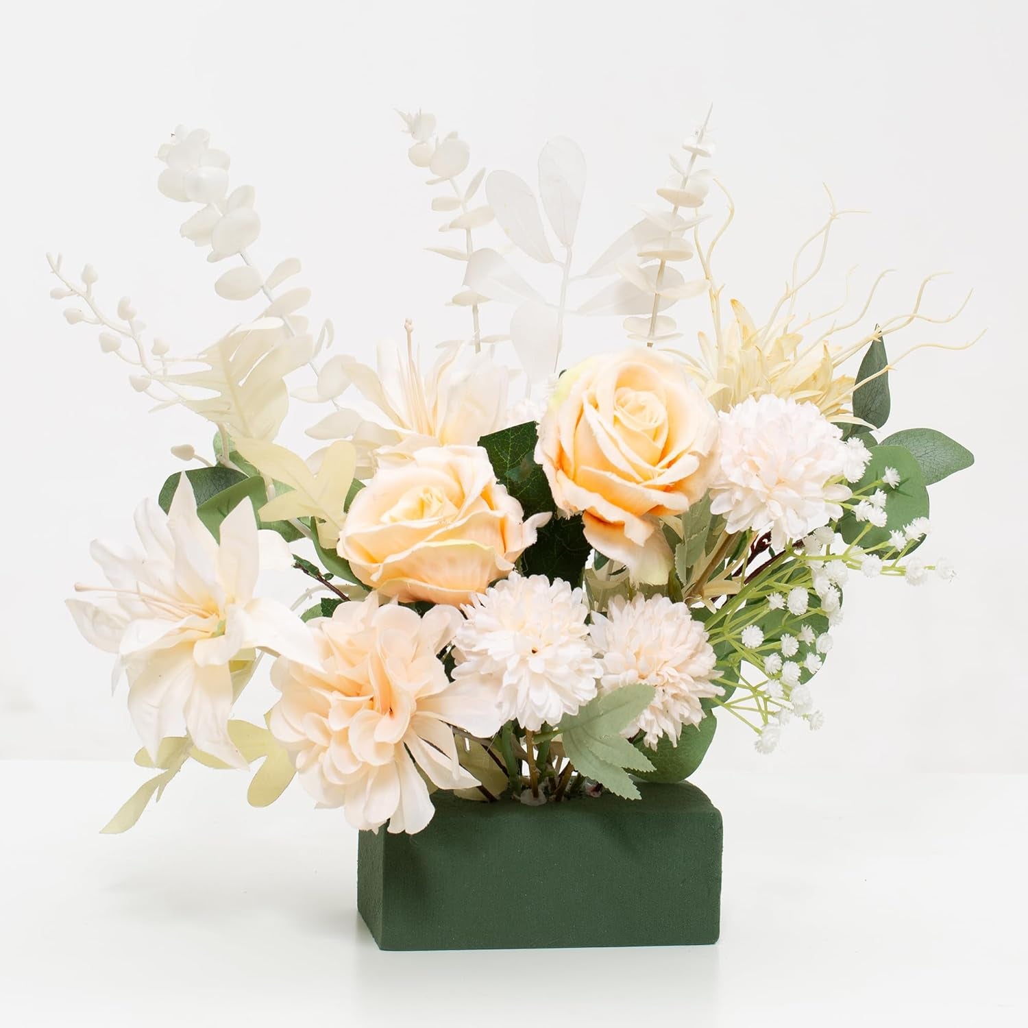 6X3X2.5 Inch Wet Floral Foam Blocks Rectangle Small Size Foam Bricks for Fresh Artificial Flower Arrangements Wedding Centerpiece Party Home Decoration Pack of 6 Green