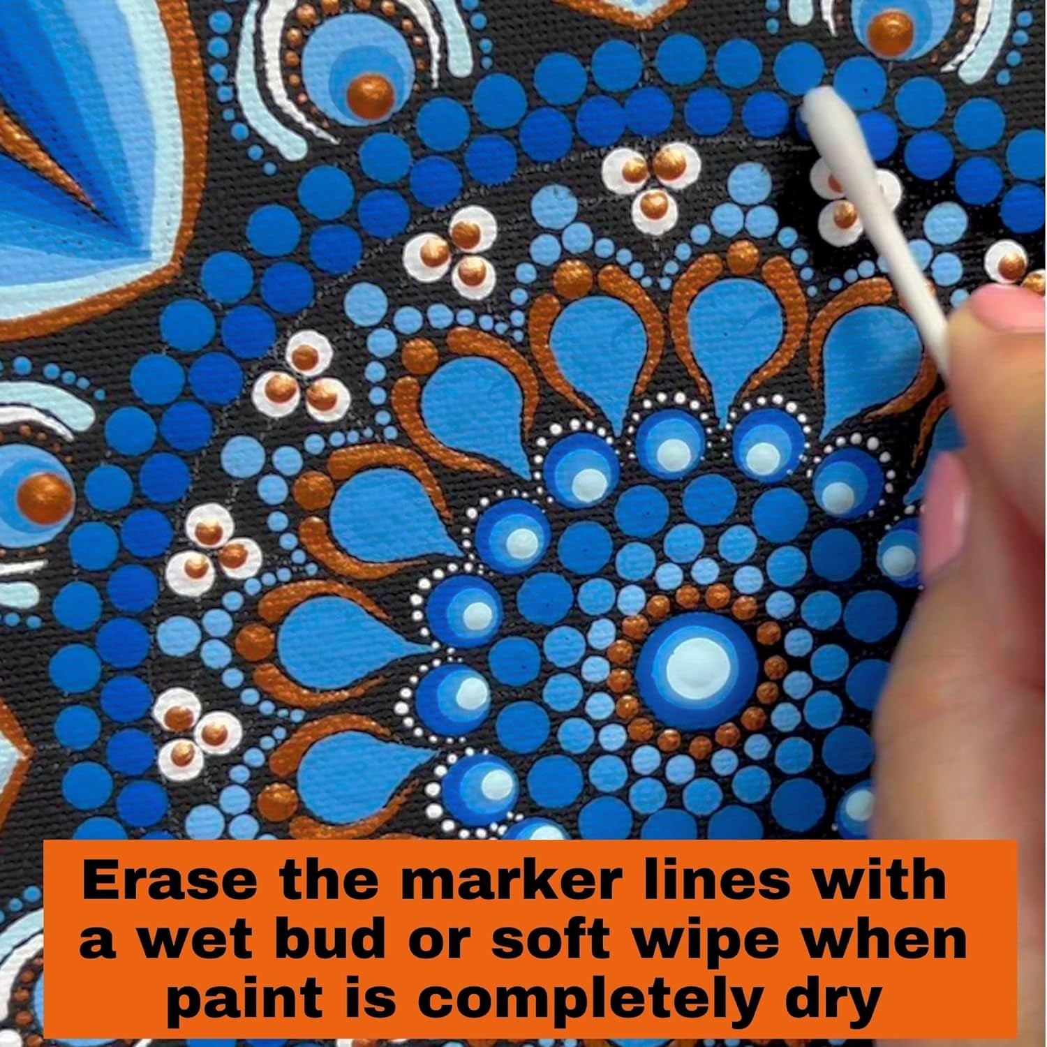 Erasable Soapstone Marker with Holder Idea for Dotting Mandala Art Guidelines on Dark Surfaces - White Grey Color