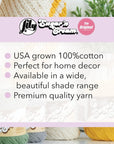 Sugar 'N Cream the Original Solid Yarn, 2.5Oz, Medium 4 Gauge, 100% Cotton - Blue - Machine Wash & Dry