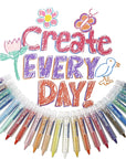 Wonder Stix Pastel Colors Dustless Chalk Crayon 12 Pack