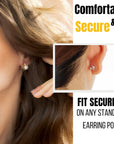 - Bullet Clutch Earring Backs with Pad, 76 Pcs, Gold & Silver, Rubber Earring Backings, Earring Backs for Studs, Earring Backs Replacements, Pierced Earring Backs, Earring Stoppers.