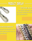 4 Pack 47" Purse Chain, 4 Colors Bag Chain Crossbody Chain Strap Replacement