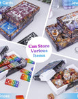 Storage Box Molds, Silicone Resin Box Molds, Storage Container with Sliding Lid Design, Epoxy Molds Silicone for Resin Casting, Jewelry, Tarot Cards, Makeup
