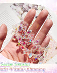 200 Pieces Teardrop Chandelier Crystal Pendants 6 X 12 Mm Crystal Beads for Chandelier Jewelry Making DIY Project Earring Necklaces Bracelets