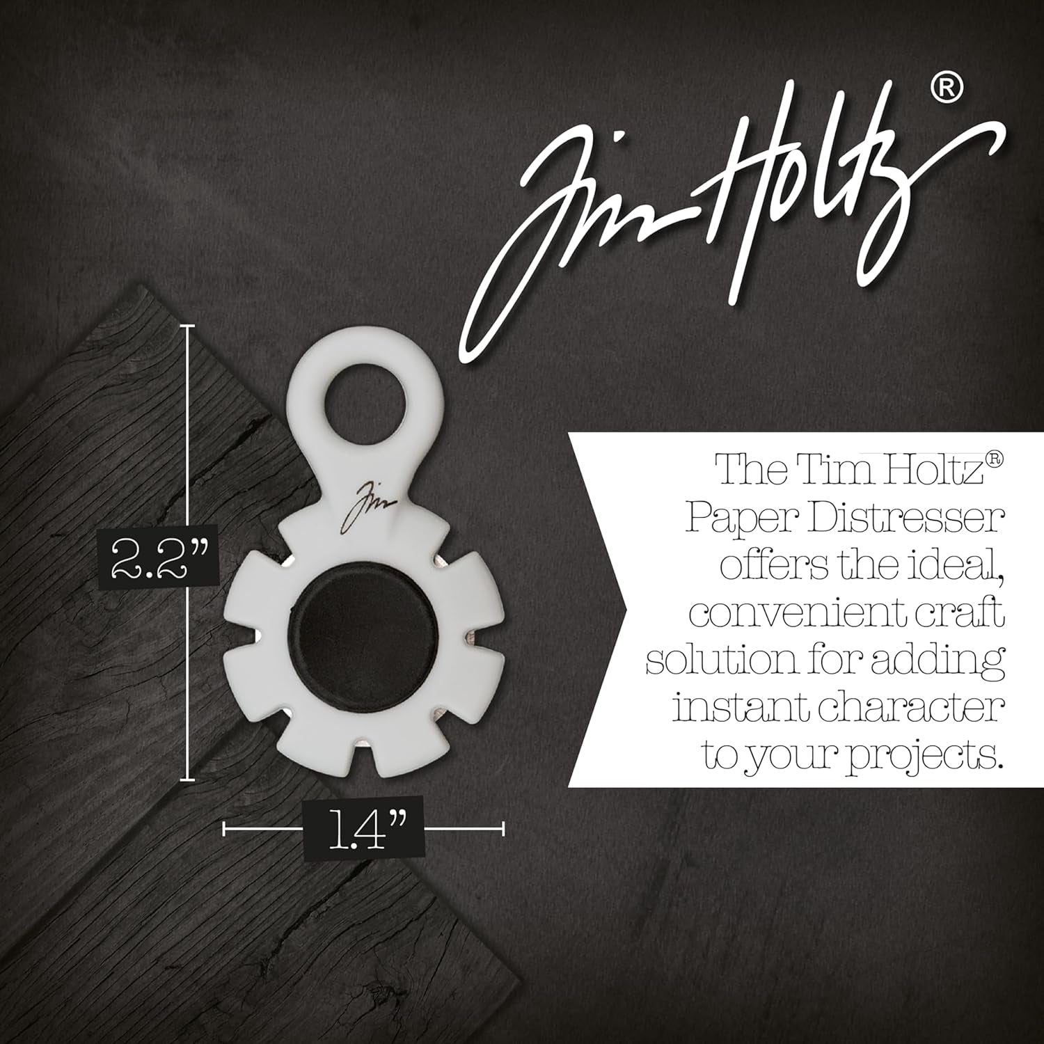 Tim Holtz Paper Distressing Tool - Scrapbook Supplies for Cardstock and Creating Rough Torn Edges - Distresser with 7 Recessed Blades